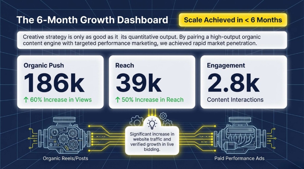Slide 9: 6-Month Growth Dashboard
